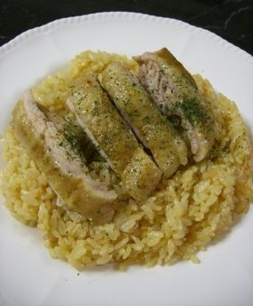 炊飯器におまかせ♪チキンカレーピラフ