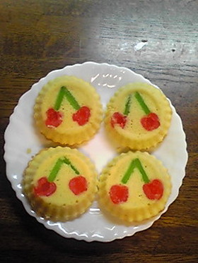 さくらんぼケーキ♪