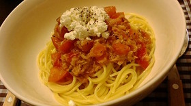 ﾄﾏﾄとﾂﾅの冷製ﾊﾟｽﾀ★
