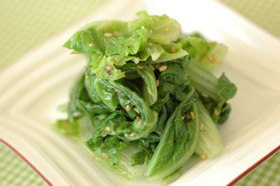 電子レンジであっという間に☆白菜ナムル
