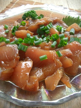 親父料理♪刺身の琉球漬け