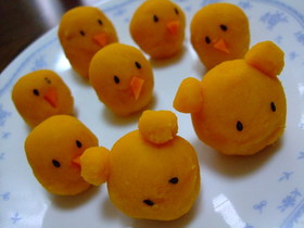 ピヨピヨひよこの♪かぼちゃサラダ♪
