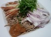 そばの香味野菜サラダ梅風味