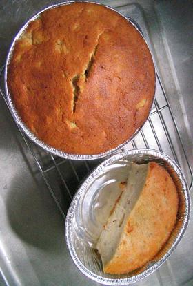 強力粉で　バナナケーキ