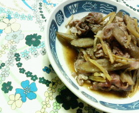 定番♪♪✿ごぼうと豚肉の❀煮物✿