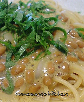 うまうま★イカ納豆パスタ