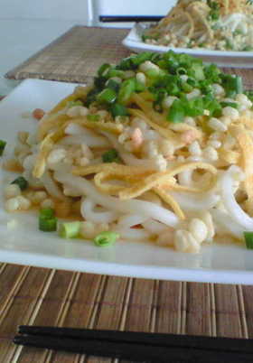 冷やし天かすうどん