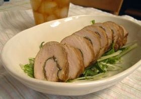 圧力鍋で★鶏胸の梅しそ巻きさっぱり煮