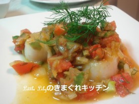 おもてなし　ホタテのタプナードソース