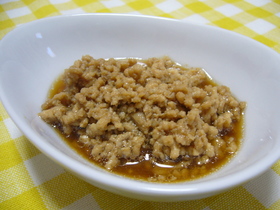レンジで簡単♪鶏そぼろ