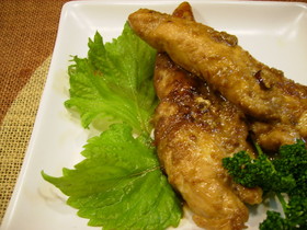 簡単☆ササミの甘辛焼き