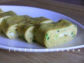 ねぎとチーズの卵焼き