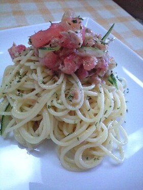 ワンボウルで冷製パスタ◎