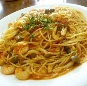 *プリプリ*海老のトマトクリームパスタ♪