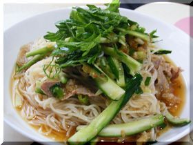 冷しゃぶそうめん♪