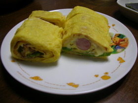 ☆レタチーウインナーの玉子焼き☆