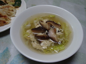 レタスの中華スープ