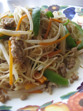 焼肉のタレで♪焼きそうめん