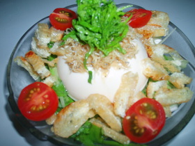 しゃきっ、さくっ、かりっ♪豆腐サラダ☆