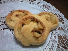 スコーン生地でアップルロール