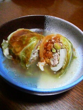新じゃがロールキャベツ★濃厚ソース添え