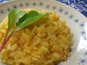 押し麦のキャロットピラフ