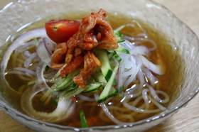 韓国風・糸こん冷麺