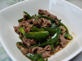 牛肉とピーマンの中華炒め