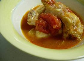 鶏とじゃがいものトマト煮