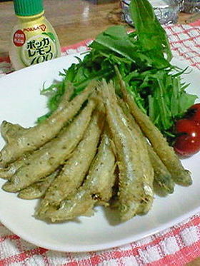 ワカサギのイタリアン唐揚げ