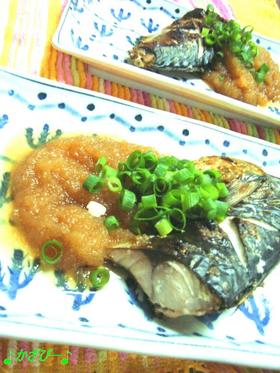 ノンオイル♪焼き鯖の玉ねぎおろしソース