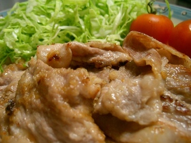 豚肉のこってり醤油みそ焼
