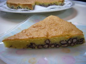 蒸しあずき入りケーキ