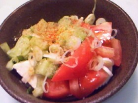 中華風サラダ冷奴