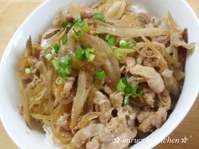 ガッツリ食べて♪我が家の豚丼！