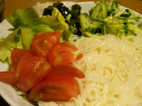 中華風サラダそうめん