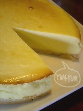 ニューヨーク風チーズケーキ(簡単ボトム)