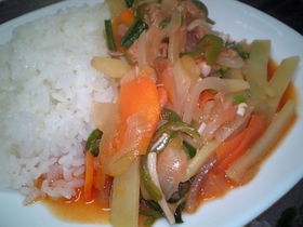 ご飯に合うよ！なんちゃってミネストローネ