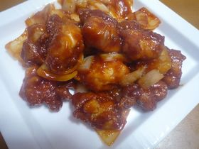 給食で大人気♪鶏もも肉のから揚げの甘酢♡