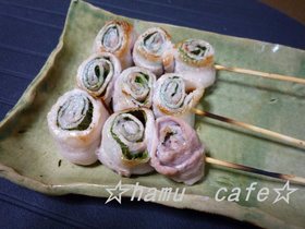＊＊豚肉の紫蘇巻き＊＊