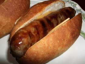 ライ麦粉のホットドックバンズ
