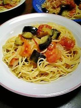 ◆めっちゃ簡単☆トマト＆茄子のパスタ◆