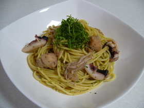 イカと大葉の和風パスタ