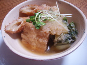 厚揚げとちくわのふわふわみぞれ煮