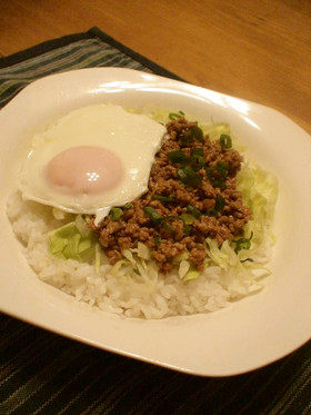 肉味噌丼ナシゴレン風♪
