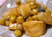 鮭とひよこ豆の照り焼き