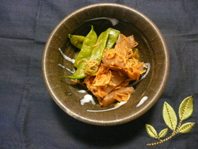 いんげん＆こんにゃくの桜エビ煮