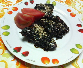 鯖ソテー✿焦げてないデス❀黒ゴマです✿