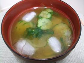きゅうりの冷たいおみそ汁