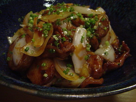 豚肉・ジャガイモ・玉ねぎのかけてみそ